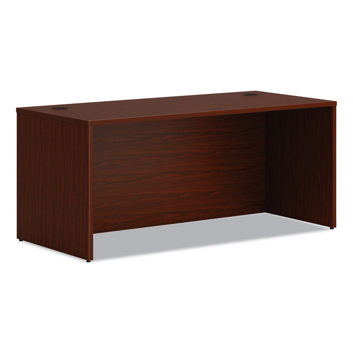 HON Mod Desk Shell, 66" x 30" x 29", Traditional Mahogany