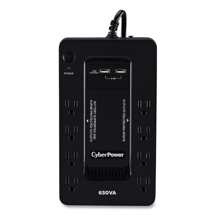 CyberPower SX650U UPS Battery Backup, 8 Outlets, 650 VA, 890 J