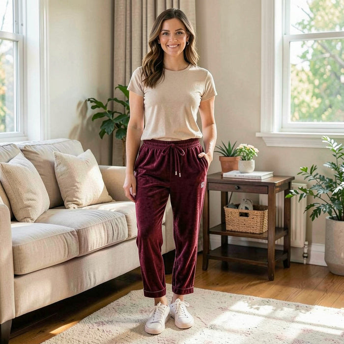 Pj Salvage Velour Vanity Pajama Pants, Size XL by Vanessa Jane