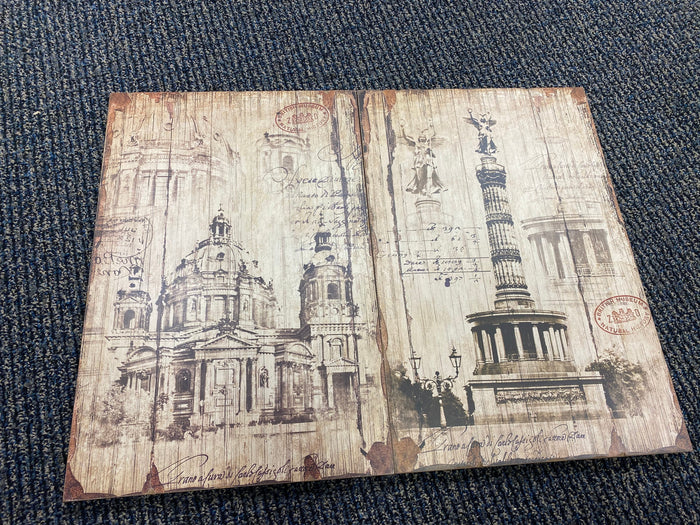 Set of 2 Classic Architecture Art Prints by Vanessa Jane