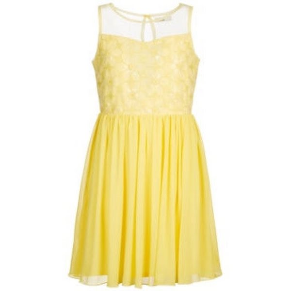 Epic Threads Big Girls Floral Embroidered Dress, Yellow Cream/Small by Vanessa Jane