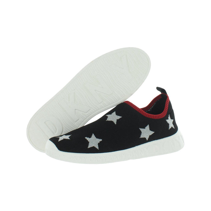 DKNY Girls Allie Star Printed Slip-On Sneakers Black by Vanessa Jane