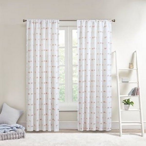 Taylor & Olive Clover Pom Pom Single Window Panel by Vanessa Jane