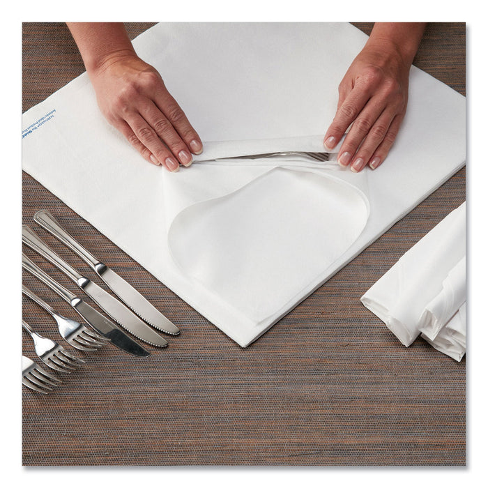 Hoffmaster Airlaid Flat Pack Napkins, 1 Ply, 15.5 x 15.5, White, 1,000/Carton