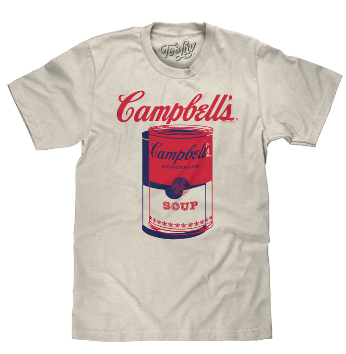 Retro Campbell's Soup Can T-Shirt - Oatmeal Heather by Tee Luv