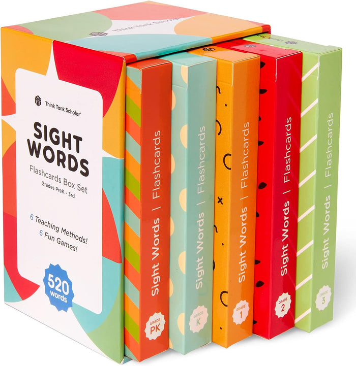 Think Tank Scholar 520 Sight Words Flash Cards (Award-Winning) Set - Preschool ( by Vanessa Jane