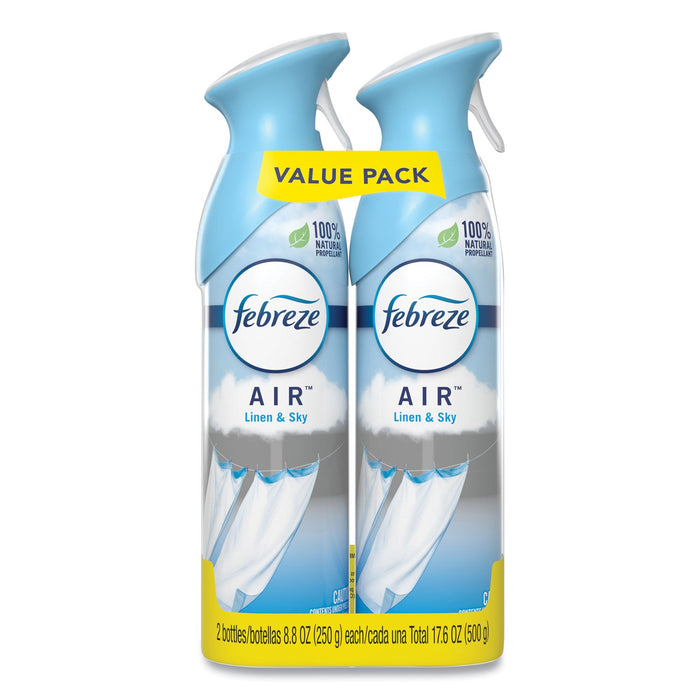 Febreze AIR, Linen and Sky, 8.8 oz Aerosol Spray, 2/Pack