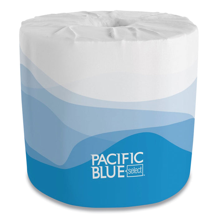 Georgia Pacific Pacific Blue Select Bathroom Tissue, Septic Safe, 2-Ply, White, 550 Sheets/Roll, 80 Rolls/Carton