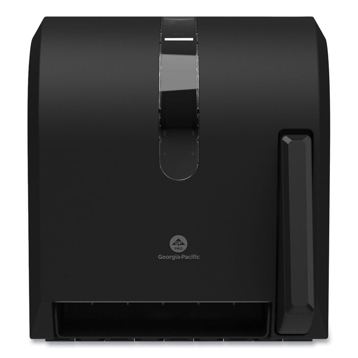 Georgia Pacific Hygienic Push-Paddle Roll Towel Dispenser, 13 x 10 x 14.4, Black