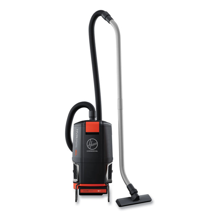 Hoover HVRPWR 40V Cordless Backpack Vacuum, Battery Sold Separately, 6 qt Tank Capacity, Black/Red