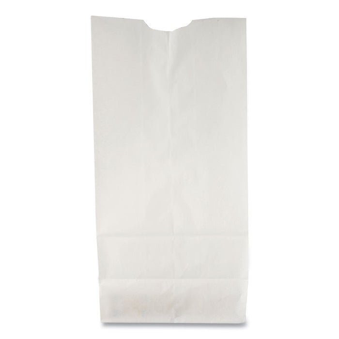 General Grocery Paper Bags, 35 lb Capacity, #6, 6" x 3.63" x 11.06", White, 500 Bags