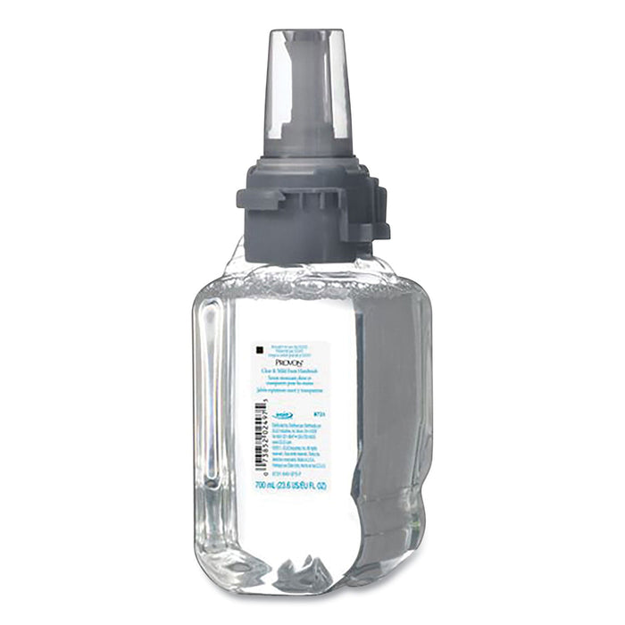 PROVON Clear and Mild Foam Hand Wash, Unscented, 1,250 mL Refill, 3/Carton