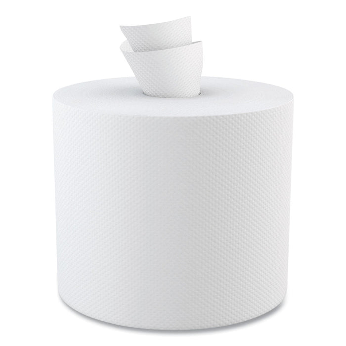 Boardwalk Center-Pull Hand Towels, 2-Ply, Perforated, 7.87 x 10, White, 600/Roll, 6 Rolls/Carton