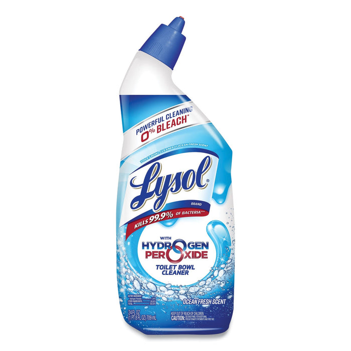 LYSOL Toilet Bowl Cleaner with Hydrogen Peroxide, Ocean Fresh, 24 oz, 2/Pack