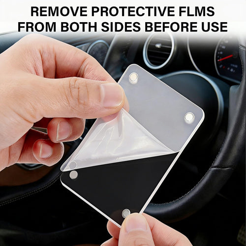 SUXEOTS Magnetic Car Picture Holder,2-in-1 Acrylic Photo Clip for Car Visor & Air Vent, 3.5 x 2.4 Inches Universal Car Visor Accessories for Family, Kids, Pets Photo (1 Visor Clip & 1 Vent Clip)