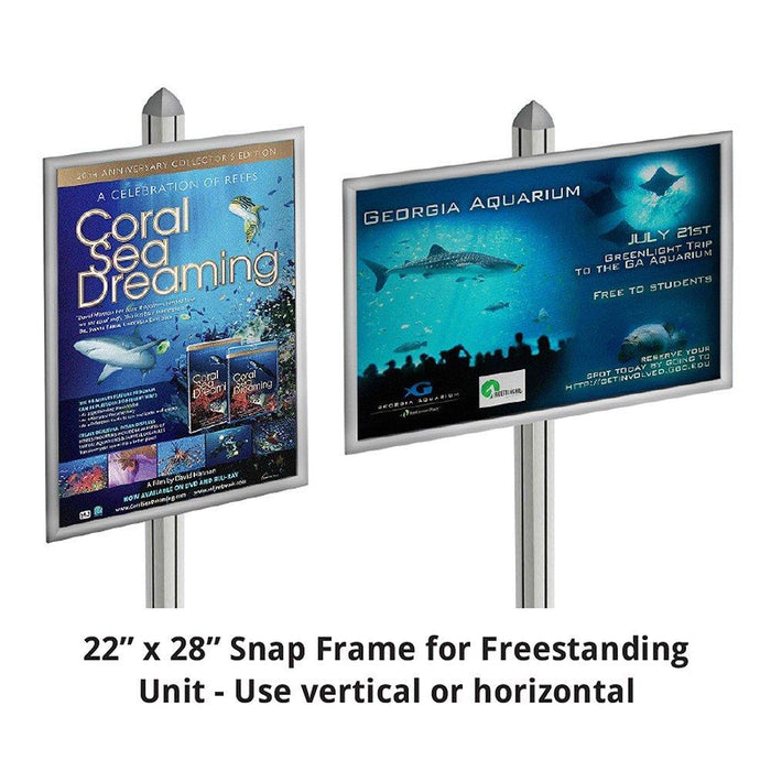 Azar 300271-SLV 22 x 28 Snap Frame for Sky Tower Unit by Vanessa Jane