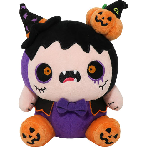 CAIYUEGG Halloween Monster Plush Purple Demon Witch Pumpkin 10 inch by Deal US