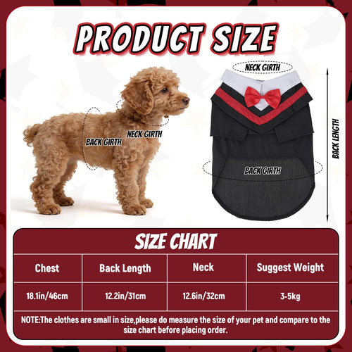 Haakong Graduation Costume for Dog, Graduation Gown Pet Outfit Accessory for Small Dogs and Cats Graduation Party Dress
