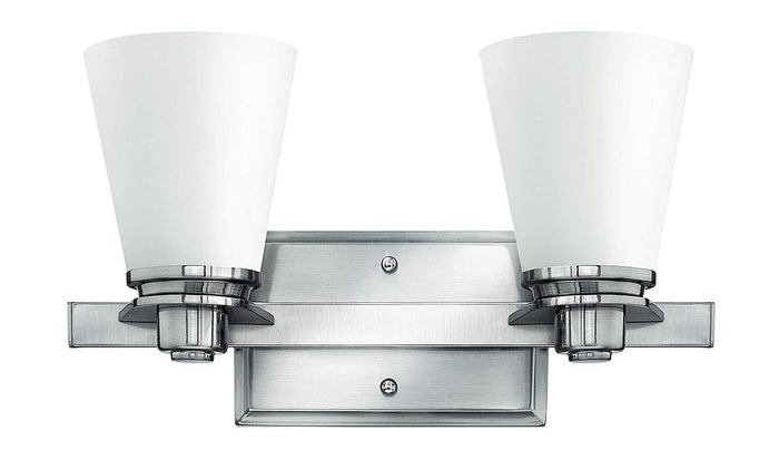 Hinkley 5552CM-CL Contemporary Modern Two Light Bath from Avon collection by Vanessa Jane