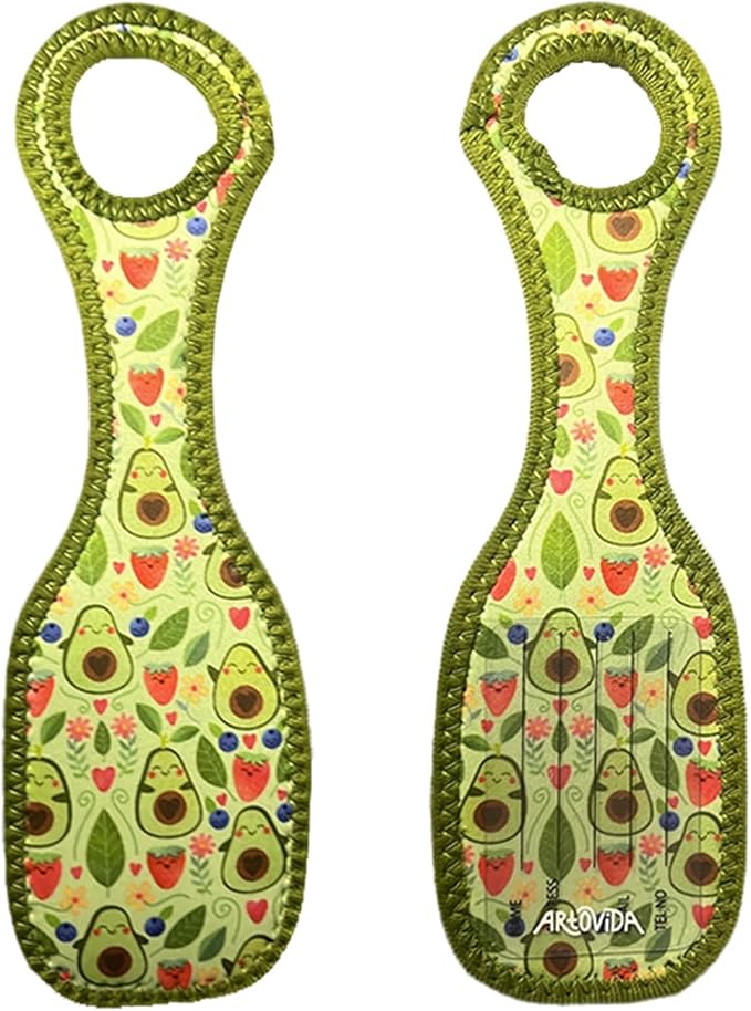 ArtOvida Fredriksson Avocado Designer Neoprene Luggage Tags, Set of 2 (New) by Price Is Right Miami
