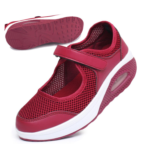 Git-up Women's Arch Support Walking Shoes Orthopedic Sneakers Red Size 9.5 by Deal US