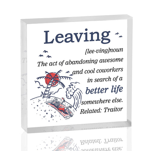 Yoxiumi Coworker Christmas Retirement Gifts Party Decorations Grey-Leaving by Deal US