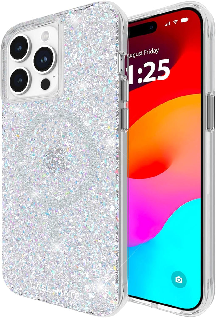 Stylish Magnetic Case for iPhone 15 Pro Max 6.7" Twinkle Disco by Merch Section