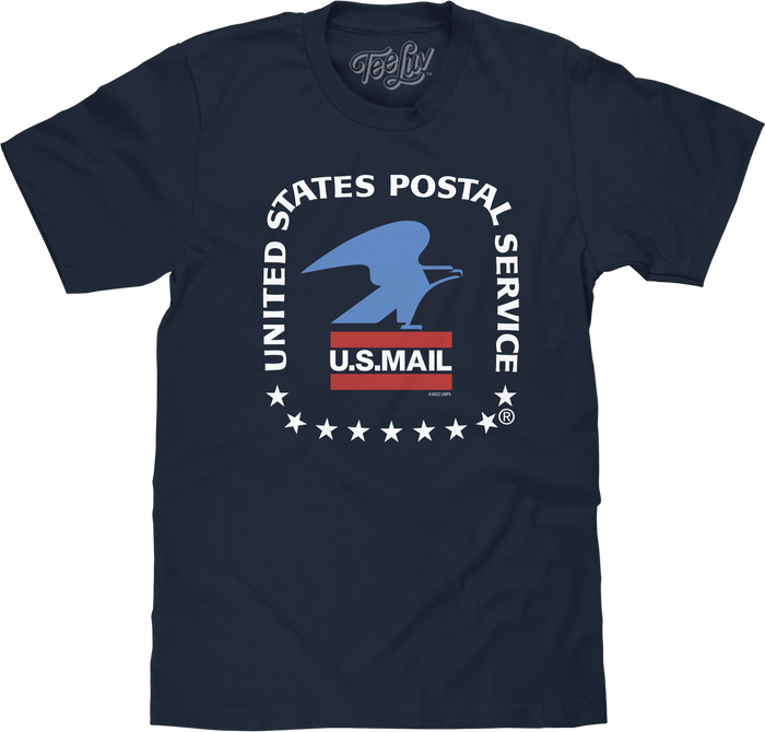 United States Postal Service U.S. Mail Eagle T-Shirt - Navy by Tee Luv