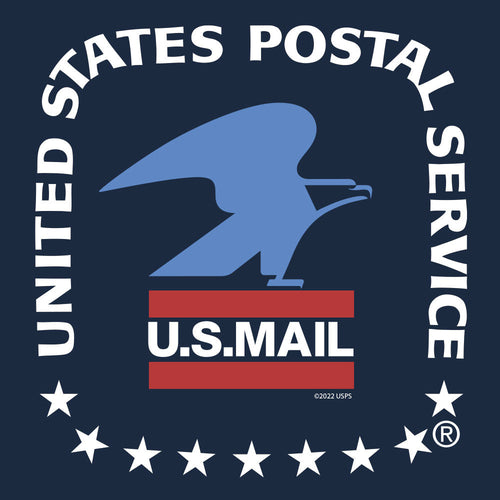 United States Postal Service U.S. Mail Eagle T-Shirt - Navy by Tee Luv