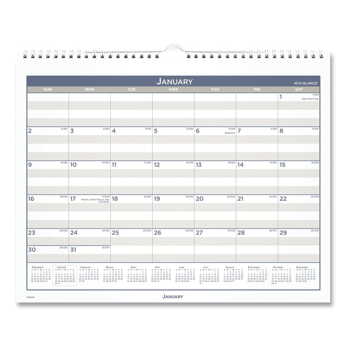 AT-A-GLANCE Multi Schedule Wall Calendar, 15 x 12, White/Gray Sheets, 12-Month (Jan to Dec): 2023