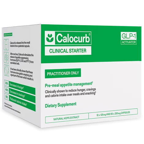 Calocurb Clinical Starter GLP-1 Activator (10 x 125mg & 50 x 250mg Capsules) by Pasteur Pharmacy