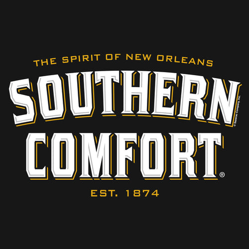 Southern Comfort SOCO Whiskey Logo T-Shirt- Black by Tee Luv