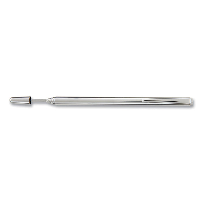 Apollo Slimline Pen-Size Pocket Pointer with Clip, Extends to 24.5", Silver