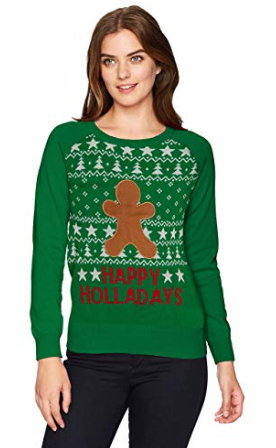 Hybrid Apparel Womens Happy DIY Holiday Sweater by Vanessa Jane