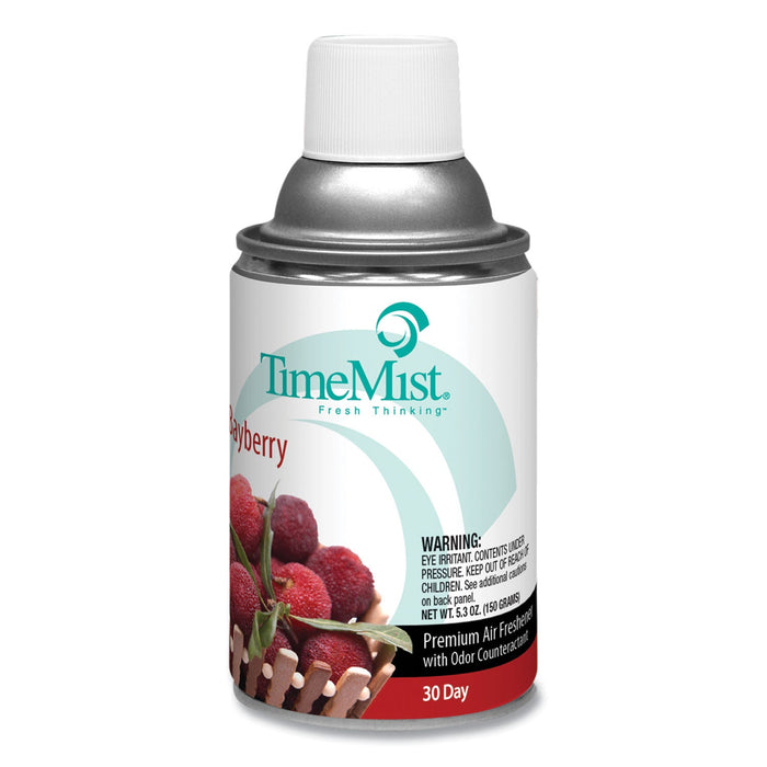 TimeMist Premium Metered Air Freshener Refill, Bayberry, 5.3 oz Aerosol Spray, 12/Carton