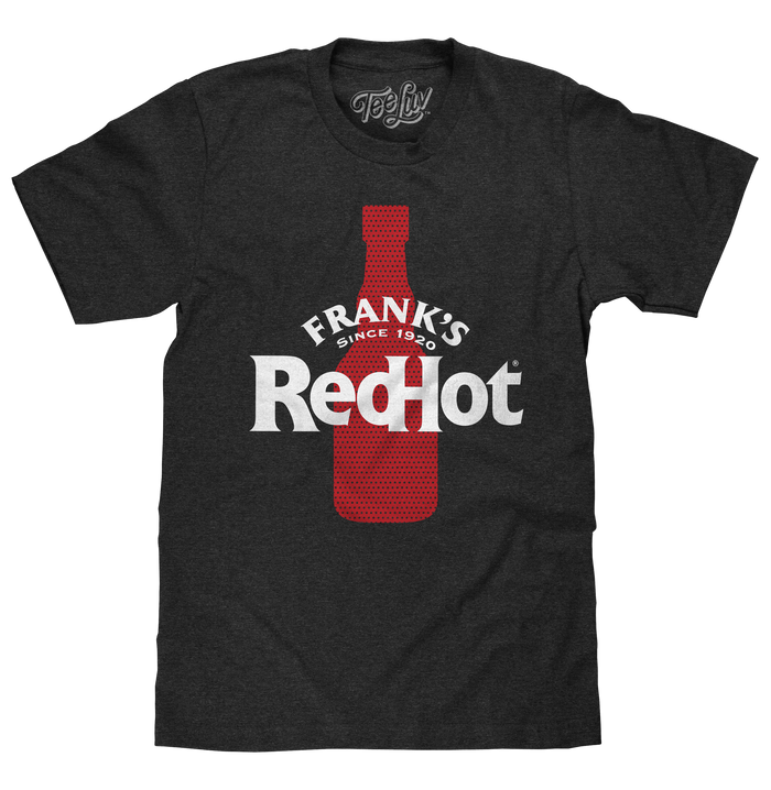 Frank's Red Hot T-Shirt - Charcoal Gray by Tee Luv