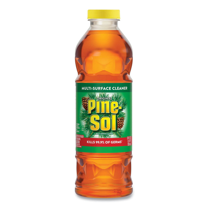 Pine-Sol Multi-Surface Cleaner, Pine Disinfectant, 24oz Bottle, 12 Bottles/Carton