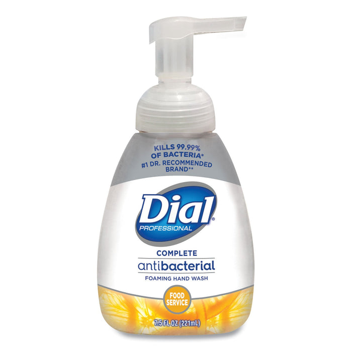Dial Antibacterial Foaming Hand Wash, Light Citrus, 7.5 oz Pump, 8/Carton