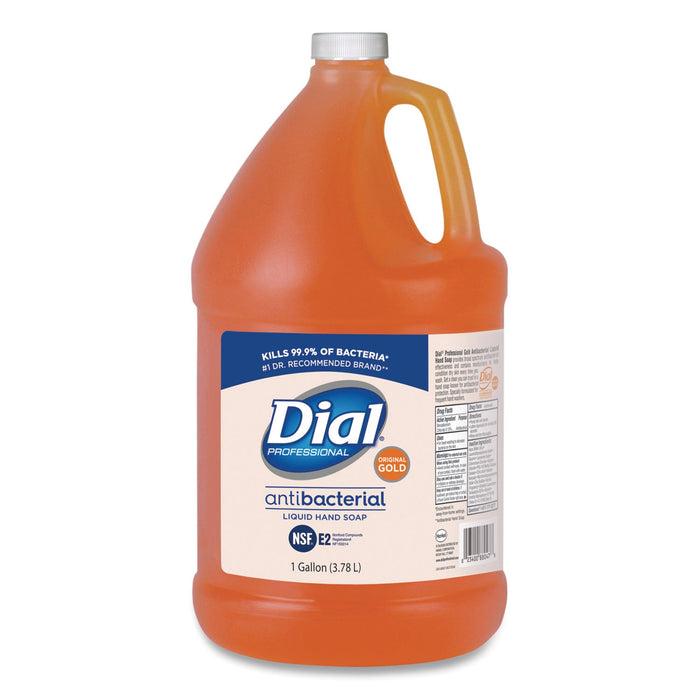 Dial Gold Antibacterial Liquid Hand Soap, Floral, 1 gal, 4/Carton