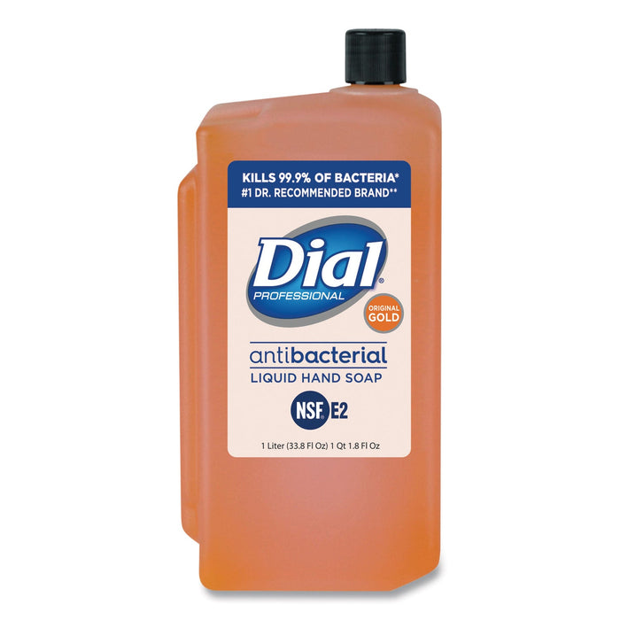 Dial Gold Antibacterial Liquid Hand Soap, Floral, 1 L, 8/Carton
