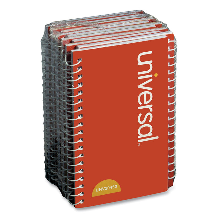 Universal Wirebound Memo Book, Narrow Rule, Orange Cover, 5 x 3, 50 Sheets, 12/Pack