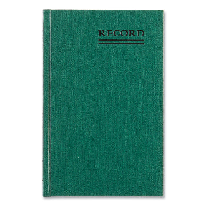 National Emerald Series Account Book, Green Cover, 9.63 x 6.25 Sheets, 200 Sheets/Book