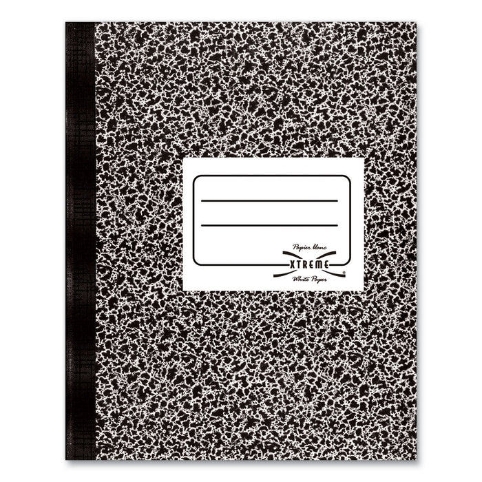 National Composition Book, Medium/College Rule, Black Marble Cover, 11 x 8.38, 80 Sheets