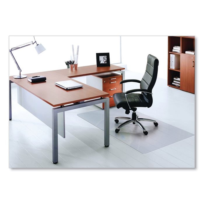 Floortex Cleartex Ultimat Polycarbonate Chair Mat for Hard Floors, 48 x 53, Clear