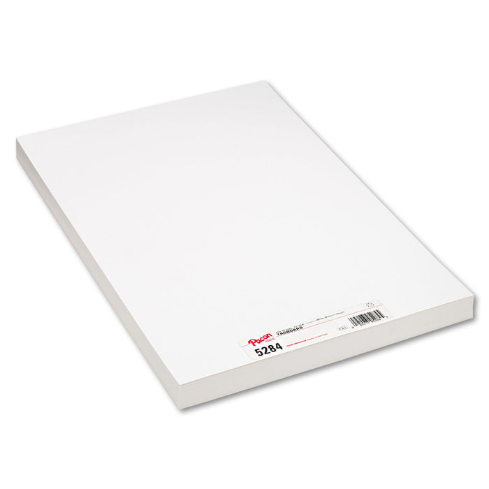 Pacon Medium Weight Tagboard, 12 x 18, White, 100/Pack