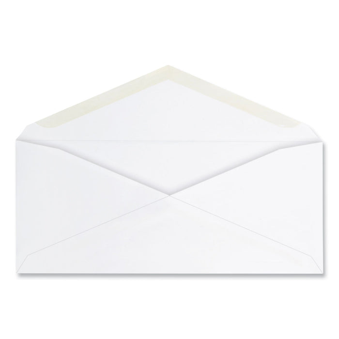 Universal Open-Side Business Envelope, #10, Commercial Flap, Gummed Closure, 4.25 x 9.63, White, 125/Box