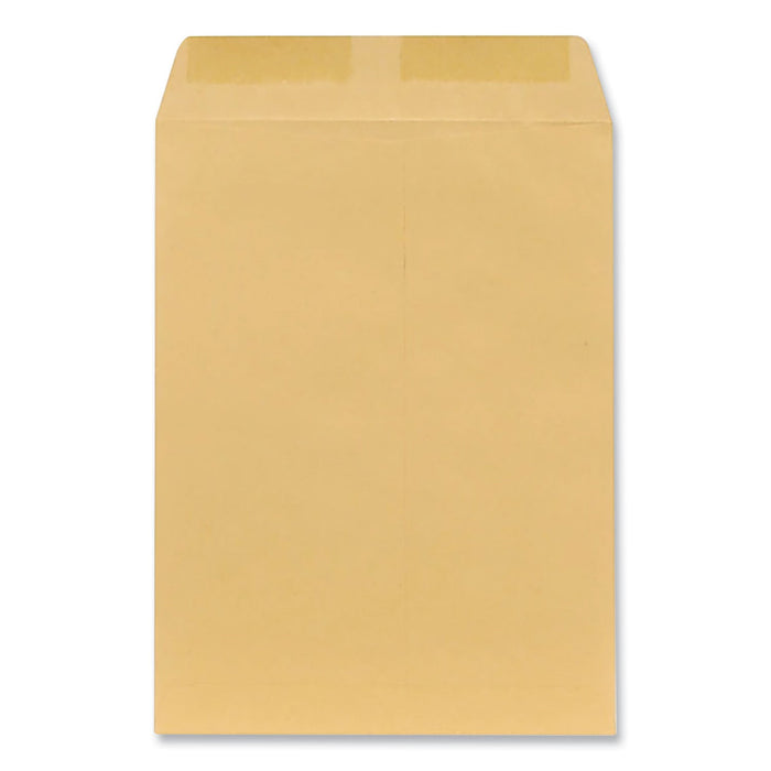 Universal Catalog Envelope, 28 lb Bond Weight Kraft, #10 1/2, Square Flap, Gummed Closure, 9 x 12, Brown Kraft, 100/Box