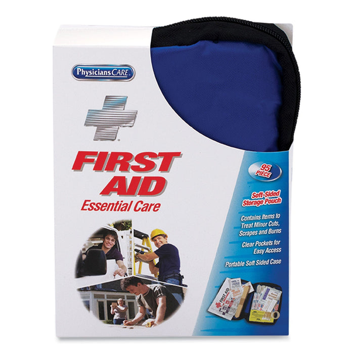 PhysiciansCare Soft-Sided First Aid Kit for up to 10 People, 95 Pieces, Soft Fabric Case