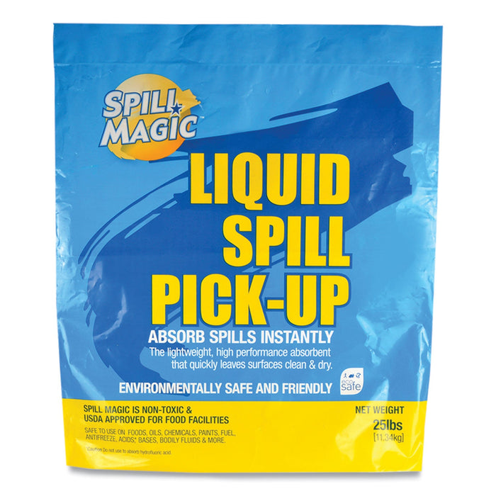 Spill Magic Sorbent, 33 qt, 25 lb Bag