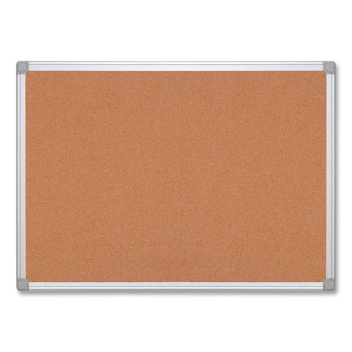 MasterVision Earth Cork Board, 36 x 48, Aluminum Frame